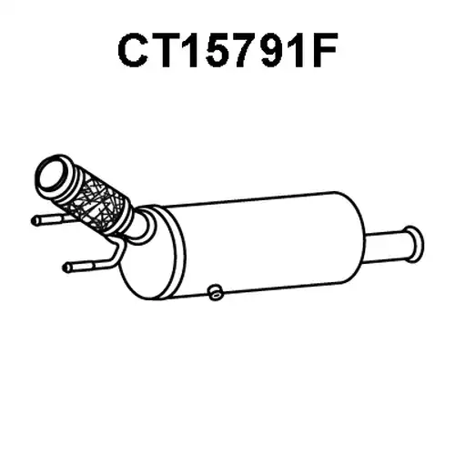 филтър за сажди/твърди частици, изпускателна система VENEPORTE CT15791F