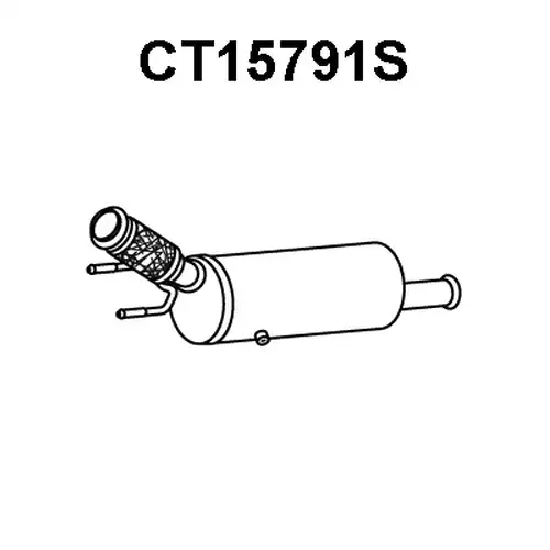 филтър за сажди/твърди частици, изпускателна система VENEPORTE CT15791S