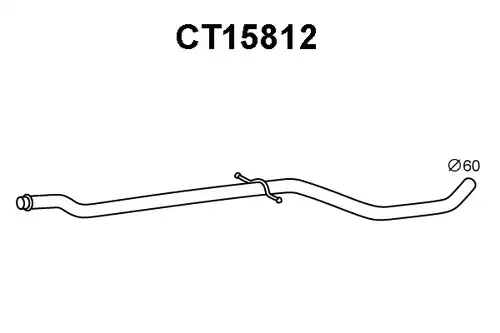 изпускателна тръба VENEPORTE CT15812