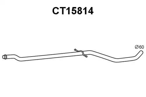 изпускателна тръба VENEPORTE CT15814