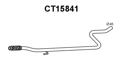 изпускателна тръба VENEPORTE CT15841