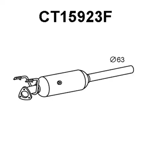 филтър за сажди/твърди частици, изпускателна система VENEPORTE CT15923F