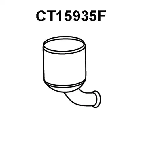 филтър за сажди/твърди частици, изпускателна система VENEPORTE CT15935F