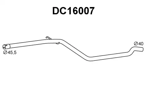 изпускателна тръба VENEPORTE DC16007