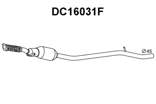 филтър за сажди/твърди частици, изпускателна система VENEPORTE DC16031F