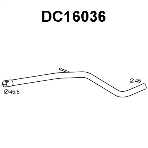 изпускателна тръба VENEPORTE DC16036