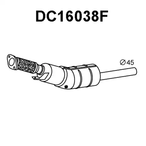 филтър за сажди/твърди частици, изпускателна система VENEPORTE DC16038F