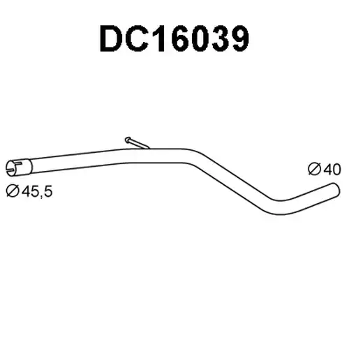 изпускателна тръба VENEPORTE DC16039