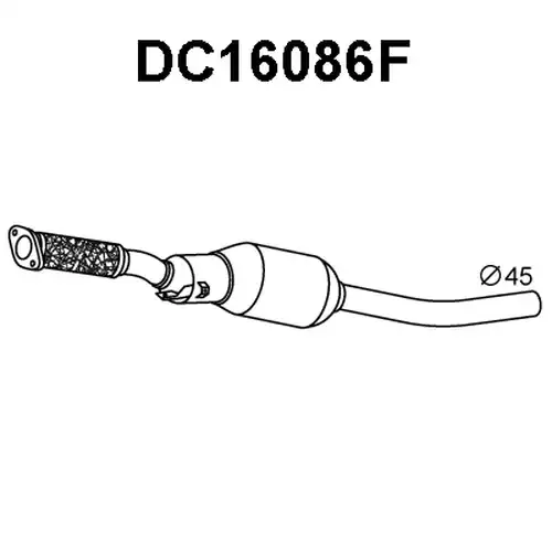 филтър за сажди/твърди частици, изпускателна система VENEPORTE DC16086F