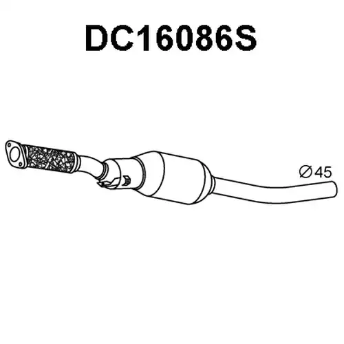 филтър за сажди/твърди частици, изпускателна система VENEPORTE DC16086S