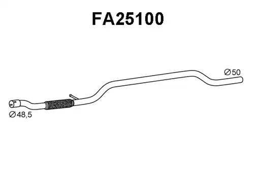 изпускателна тръба VENEPORTE FA25100