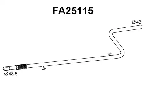 изпускателна тръба VENEPORTE FA25115