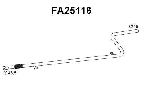 изпускателна тръба VENEPORTE FA25116