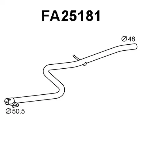 изпускателна тръба VENEPORTE FA25181