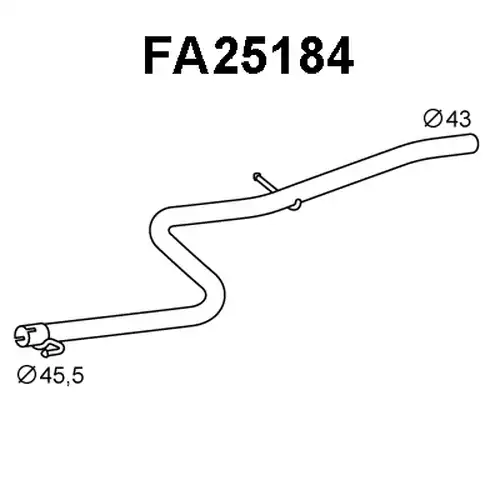 изпускателна тръба VENEPORTE FA25184