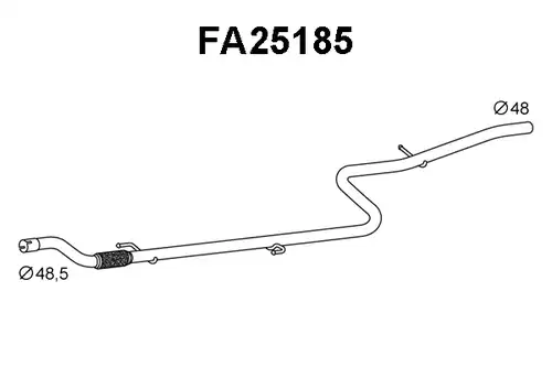 изпускателна тръба VENEPORTE FA25185