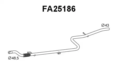 изпускателна тръба VENEPORTE FA25186
