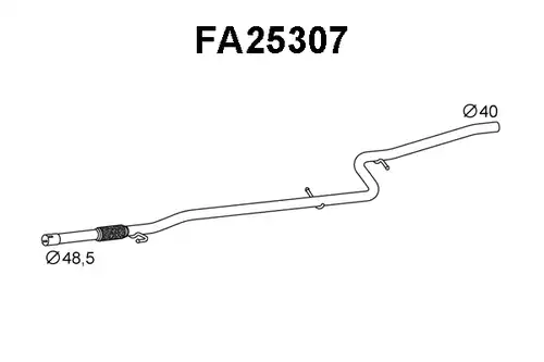 изпускателна тръба VENEPORTE FA25307