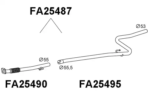 изпускателна тръба VENEPORTE FA25487