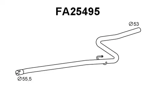 изпускателна тръба VENEPORTE FA25495