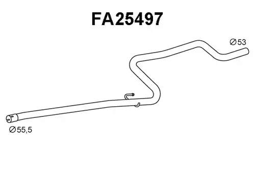 изпускателна тръба VENEPORTE FA25497