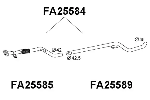 изпускателна тръба VENEPORTE FA25584