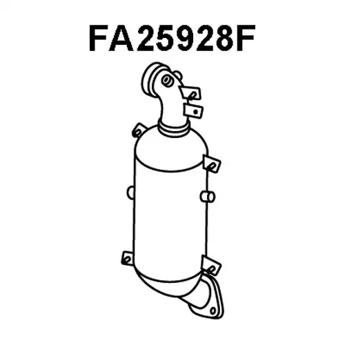филтър за сажди/твърди частици, изпускателна система VENEPORTE FA25928F