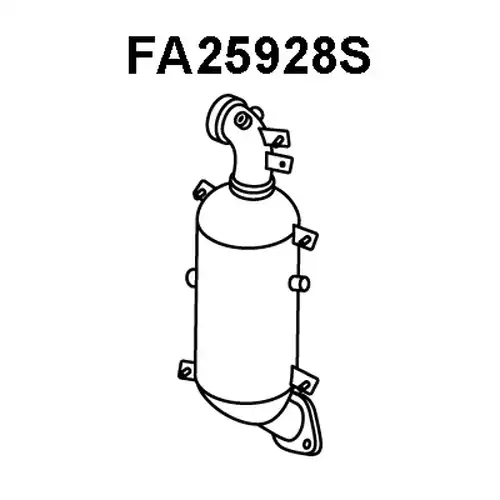 филтър за сажди/твърди частици, изпускателна система VENEPORTE FA25928S