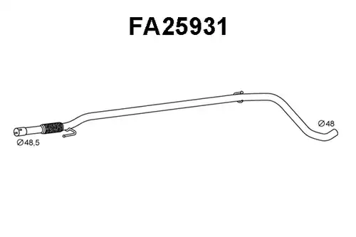 изпускателна тръба VENEPORTE FA25931