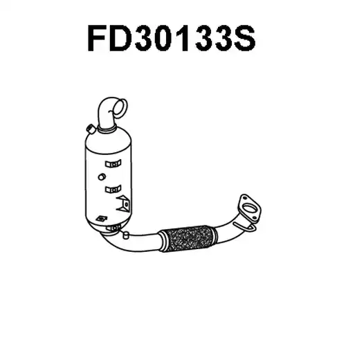 филтър за сажди/твърди частици, изпускателна система VENEPORTE FD30133S