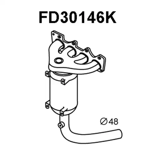 Коляно, катализатор VENEPORTE FD30146K