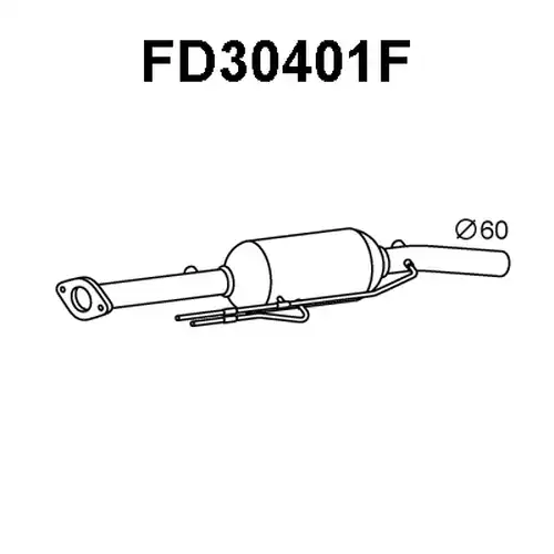 филтър за сажди/твърди частици, изпускателна система VENEPORTE FD30401F