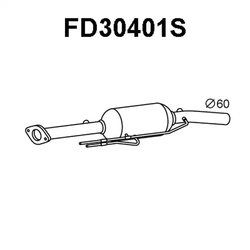 филтър за сажди/твърди частици, изпускателна система VENEPORTE FD30401S