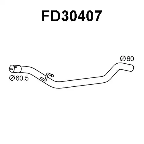 изпускателна тръба VENEPORTE FD30407