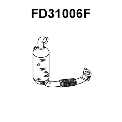 филтър за сажди/твърди частици, изпускателна система VENEPORTE FD31006F