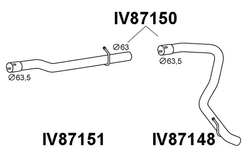 изпускателна тръба VENEPORTE IV87150