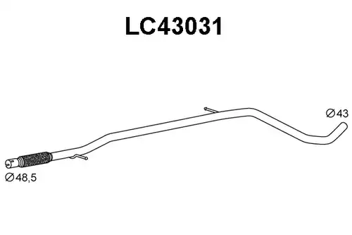 изпускателна тръба VENEPORTE LC43031