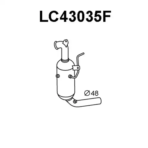 филтър за сажди/твърди частици, изпускателна система VENEPORTE LC43035F