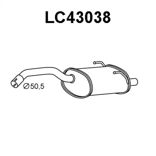 изпускателна тръба VENEPORTE LC43038