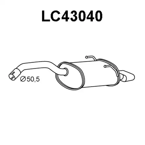 изпускателна тръба VENEPORTE LC43040