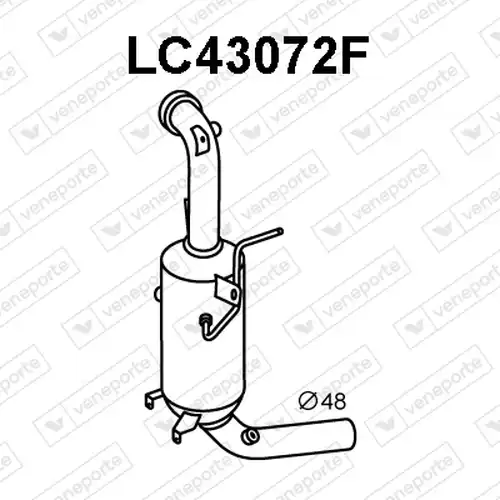 филтър за сажди/твърди частици, изпускателна система VENEPORTE LC43072F