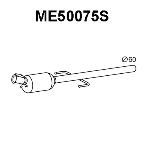 филтър за сажди/твърди частици, изпускателна система VENEPORTE ME50075S