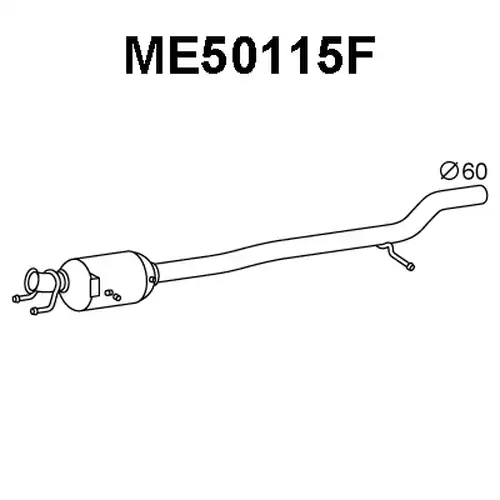 филтър за сажди/твърди частици, изпускателна система VENEPORTE ME50115F