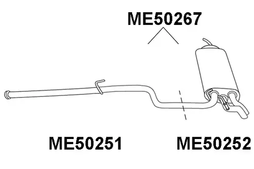 изпускателна тръба VENEPORTE ME50251