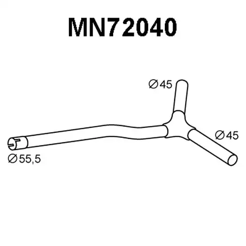 изпускателна тръба VENEPORTE MN72040