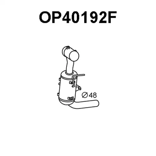 филтър за сажди/твърди частици, изпускателна система VENEPORTE OP40192F