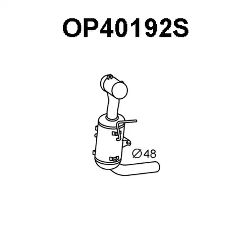 филтър за сажди/твърди частици, изпускателна система VENEPORTE OP40192S