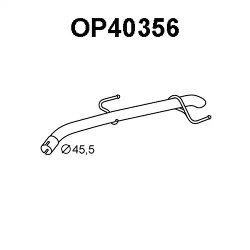 изпускателна тръба VENEPORTE OP40356