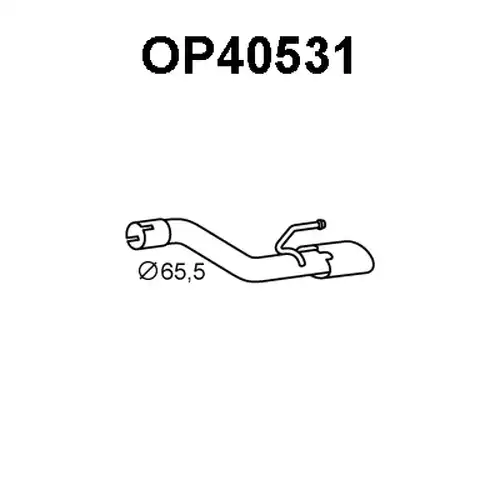 изпускателна тръба VENEPORTE OP40531