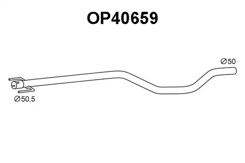 изпускателна тръба VENEPORTE OP40659